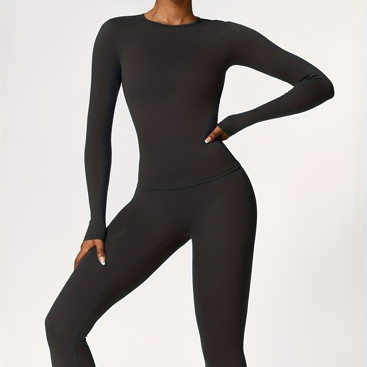 Pilates & Yoga Training Center - Tight-fitting yoga suit slim long-sleeved outdoor