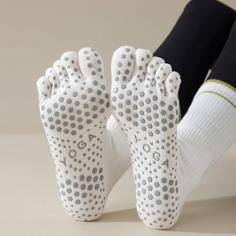 Pilates Yoga Hose - 1 Pairs New Five Toe Silicone