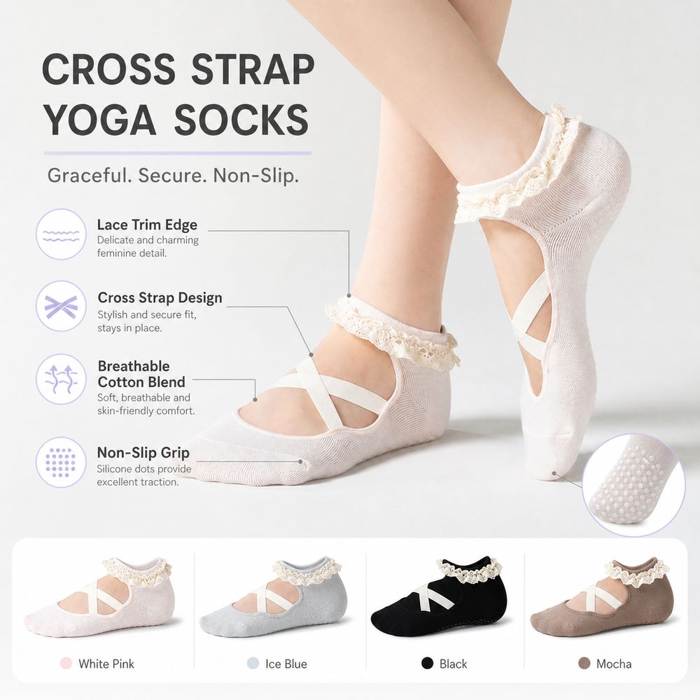 Gifts Non Slip Yoga Socks Lace - Pilates Yoga Gifts ulasan dan harga