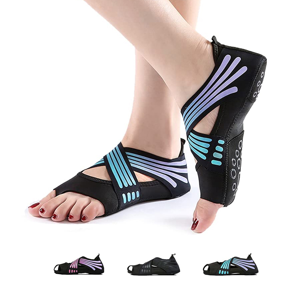 1Pair Non Slip Yoga Socks with - Pilates Yoga Combo ulasan dan harga