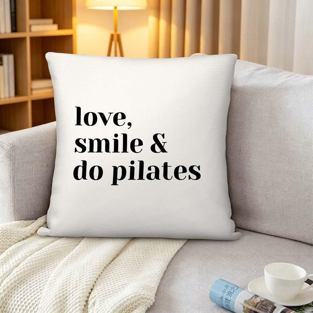 Love Smile Do Pilates Pillowca - Pilates Yoga Gifts ulasan dan harga