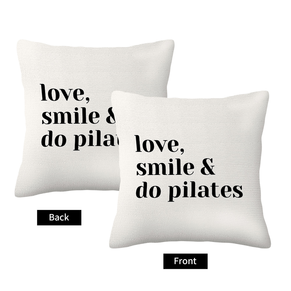 Love Smile Do Pilates Pillowca - Pilates Yoga Gifts ulasan dan harga
