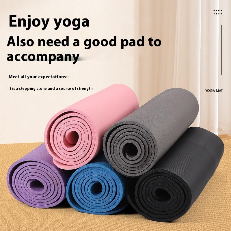1PC Thick Yoga Mat Anti-skid S - Pilates Yoga Mat Thickness ulasan dan harga