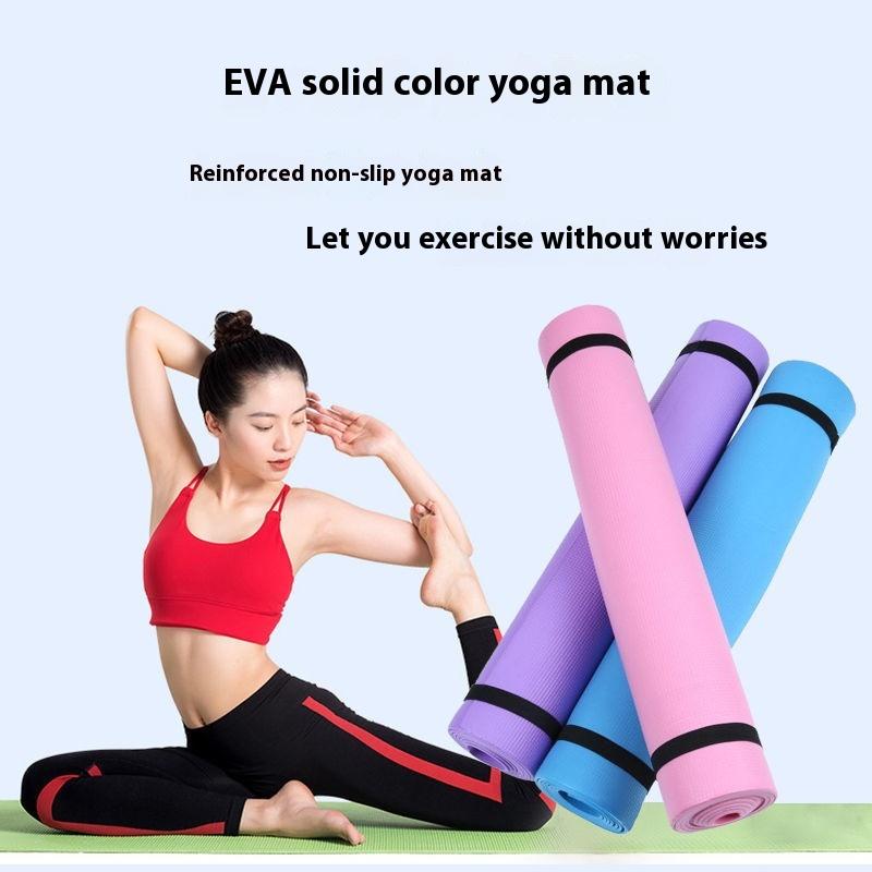 1PC Thick Yoga Mat Anti-skid S - Pilates Yoga Mat Thickness ulasan dan harga
