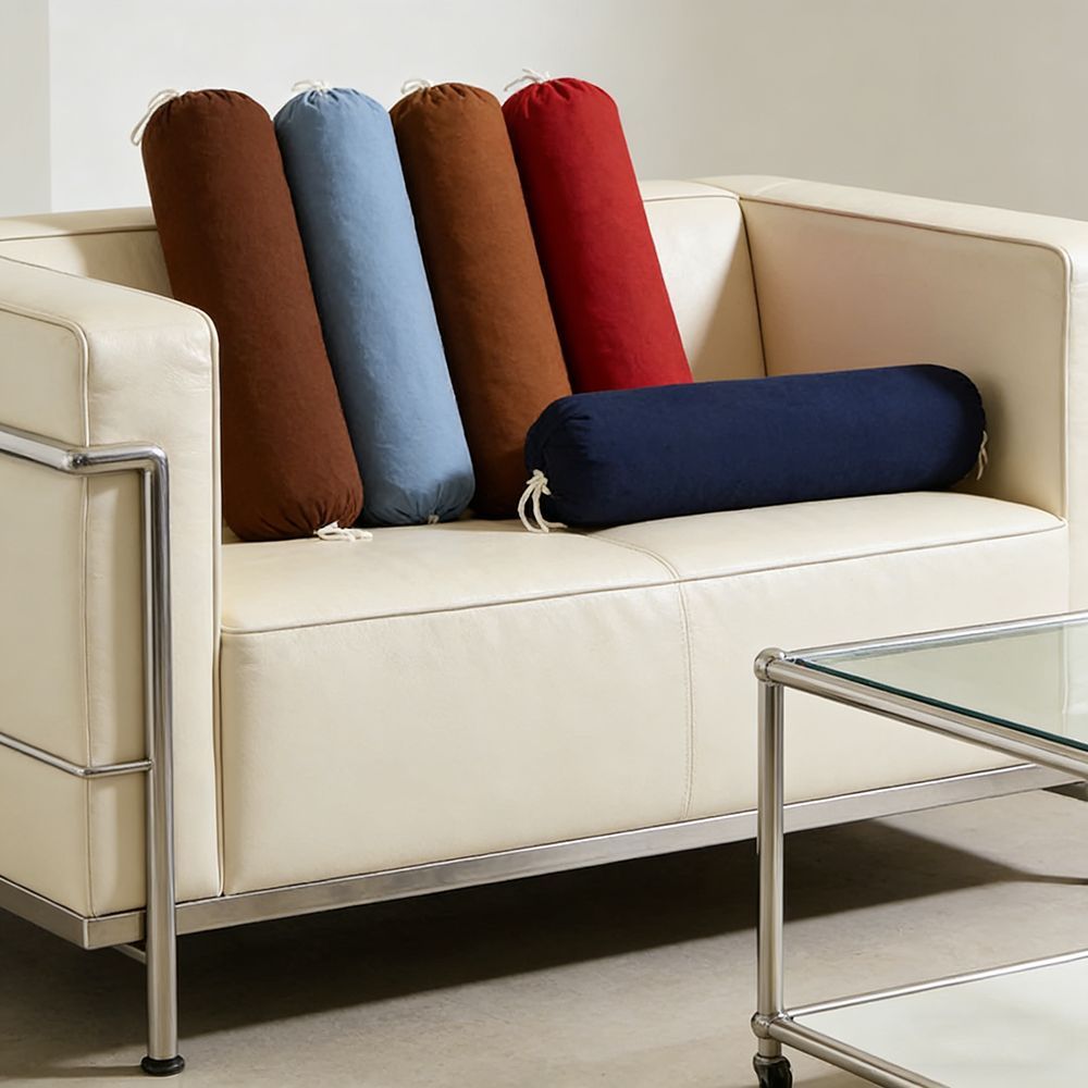 Round Solid Color Cylindrical  - Bolster Cushion Round ulasan dan harga