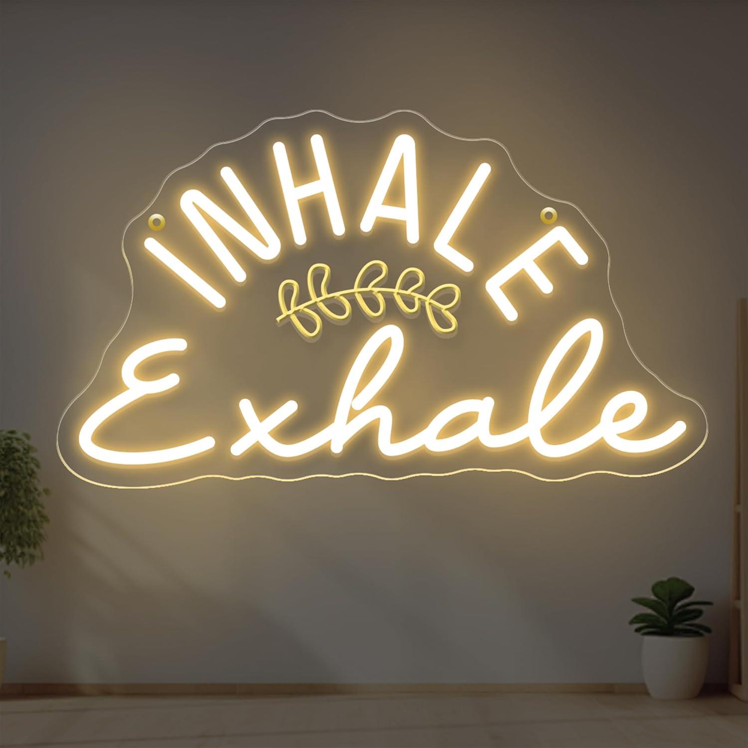 Inhale Exhale Neon Sign Dimmab - Pilates Yoga Wellness ulasan dan harga