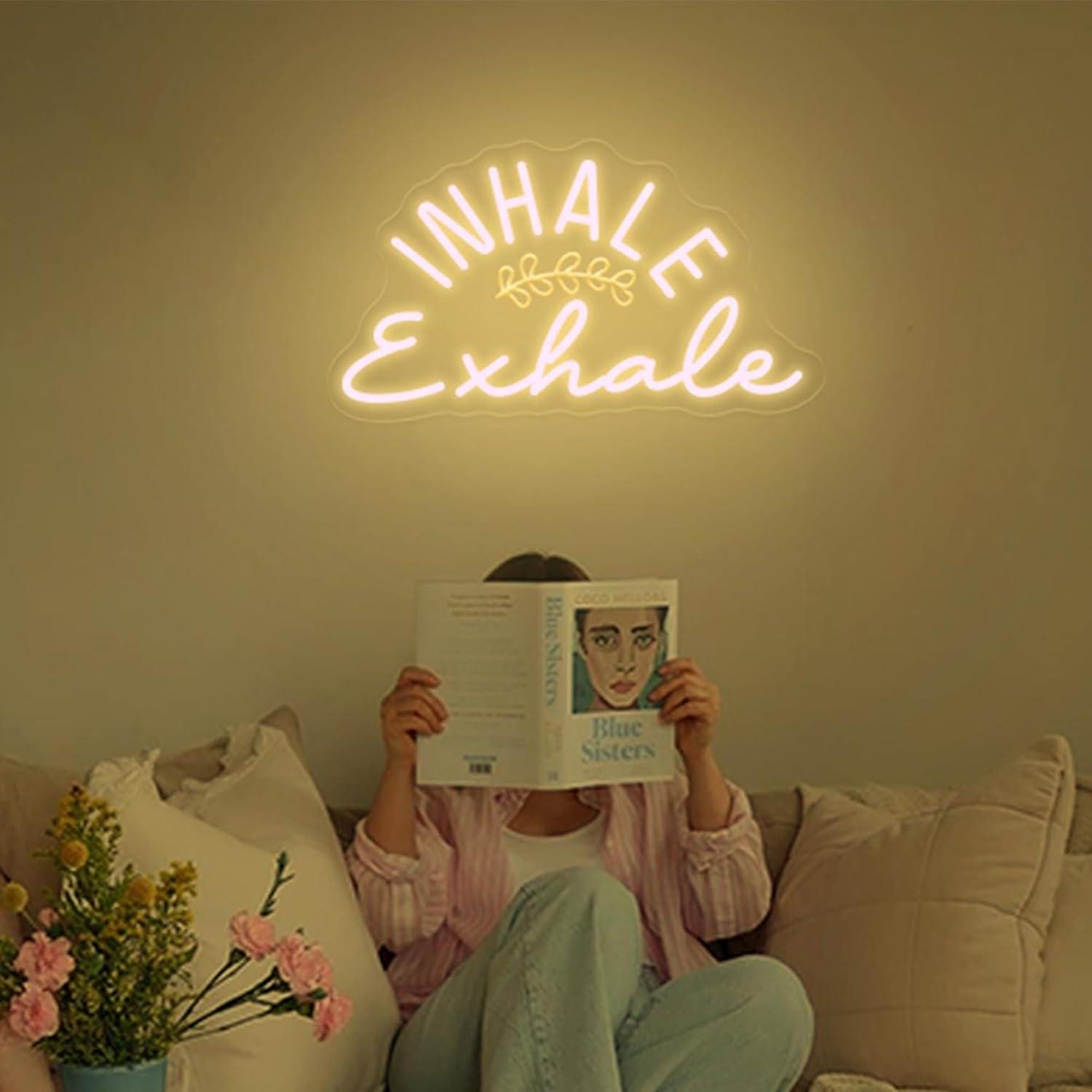 Inhale Exhale Neon Sign Dimmab - Pilates Yoga Wellness ulasan dan harga
