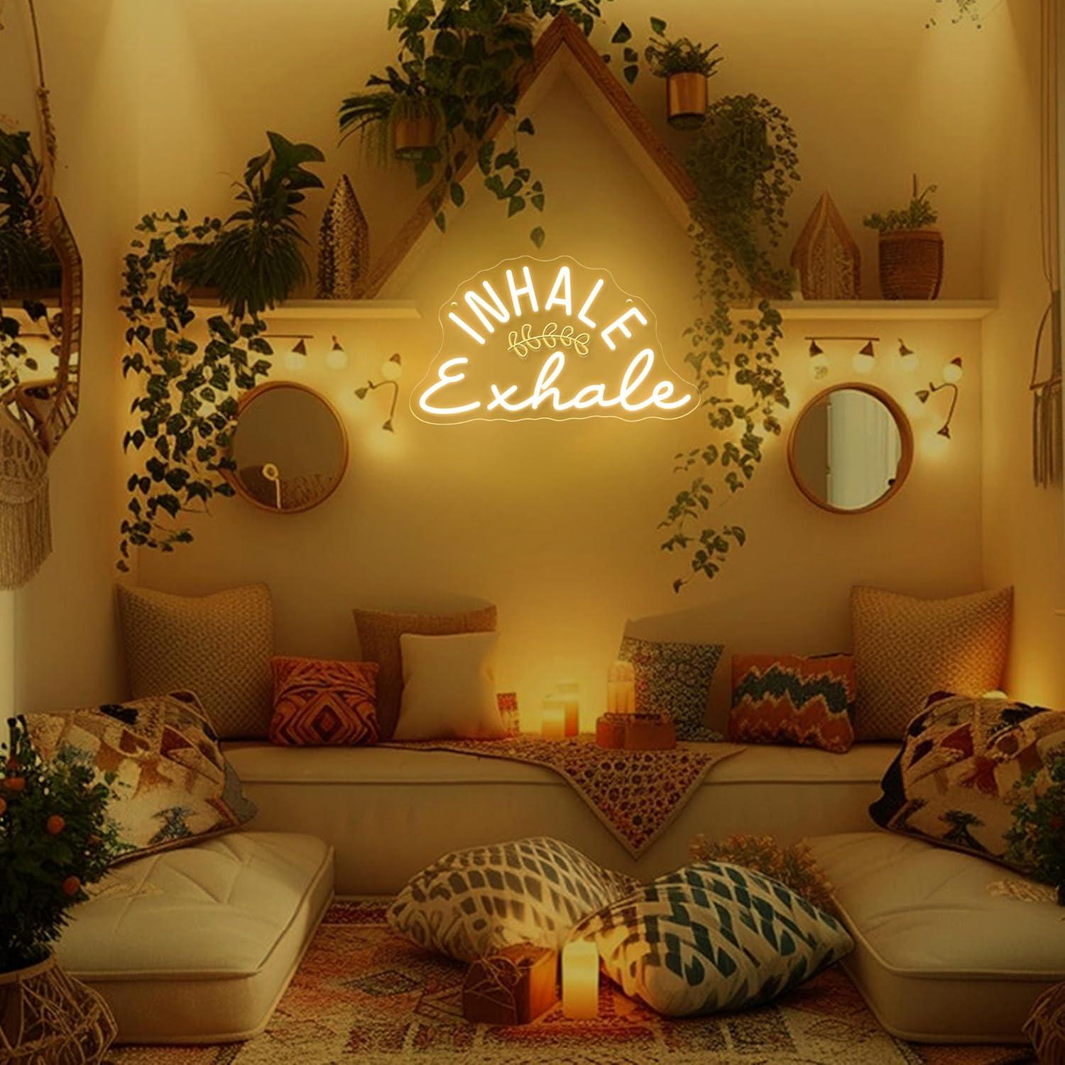 Inhale Exhale Neon Sign Dimmab - Pilates Yoga Wellness ulasan dan harga