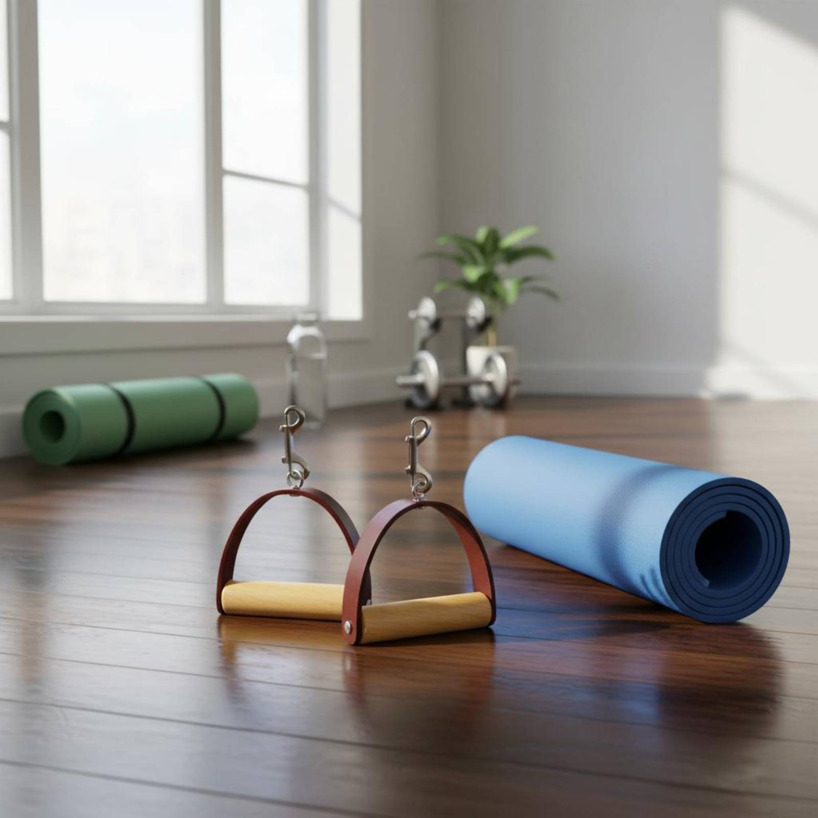 2Pcs/Set Pilates Leather Handl - Pilates & Yoga Training Center ulasan dan harga