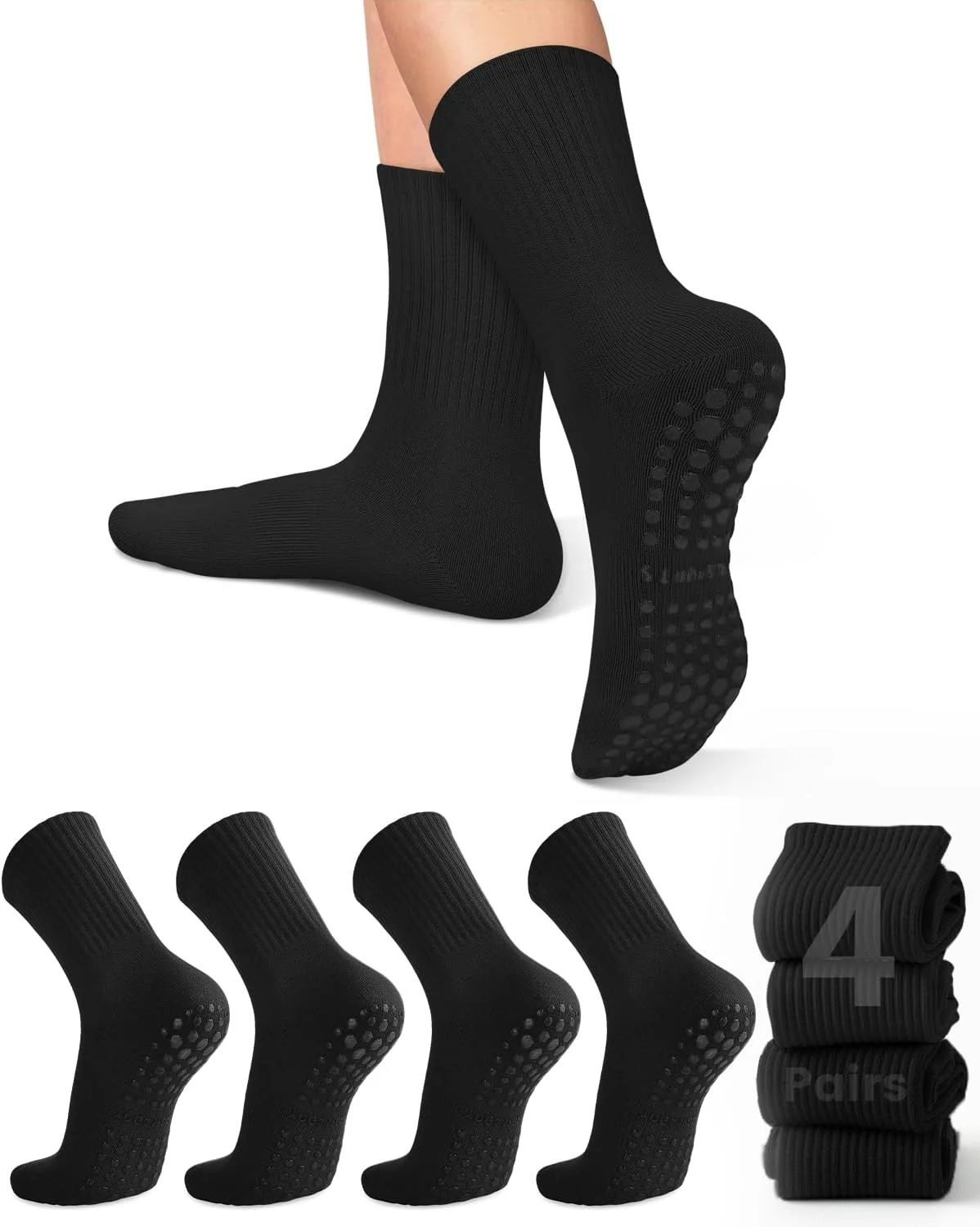 4 pairs of women's yoga socks, - Pilates & Yoga Training Center ulasan dan harga