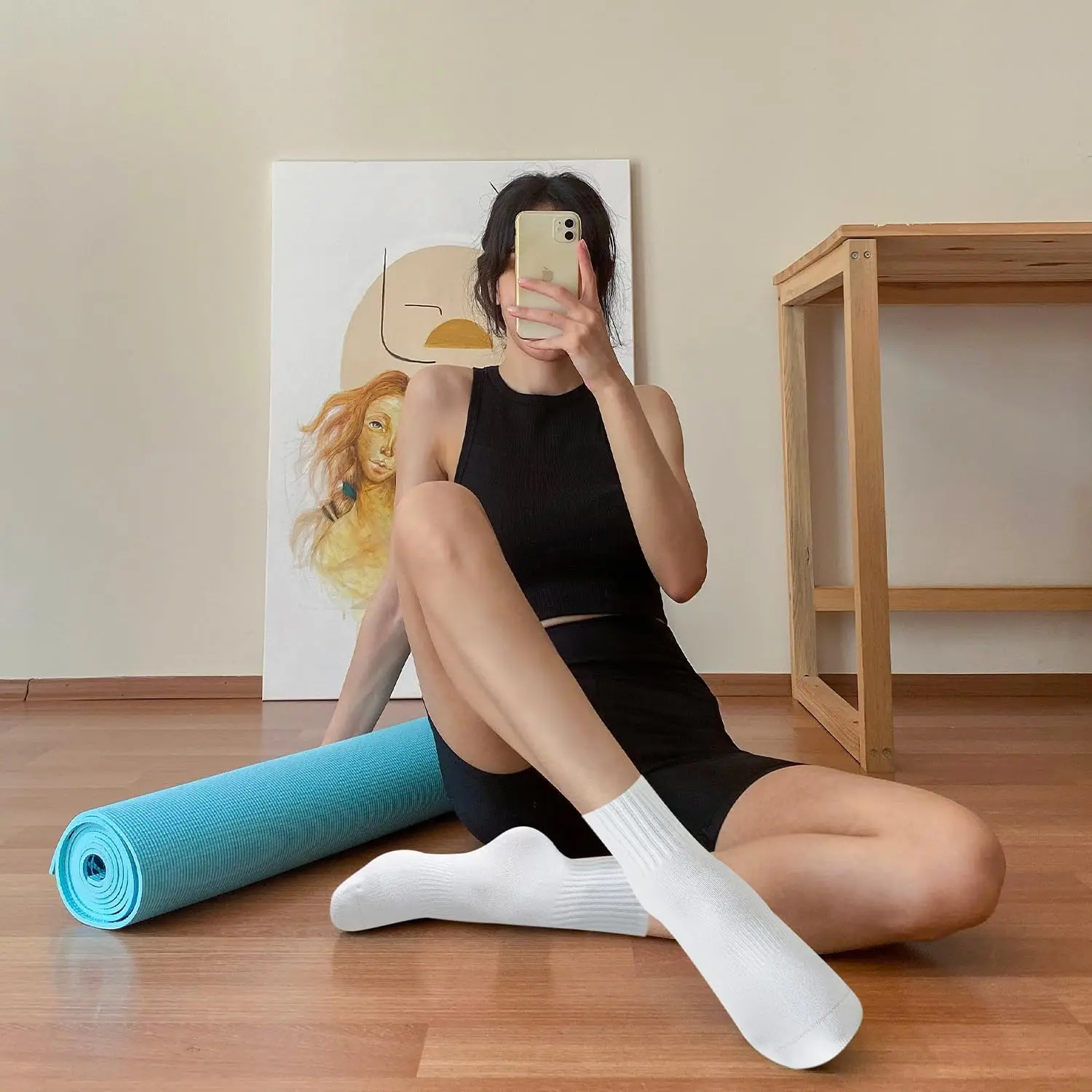 4 pairs of women's yoga socks, - Pilates & Yoga Training Center ulasan dan harga