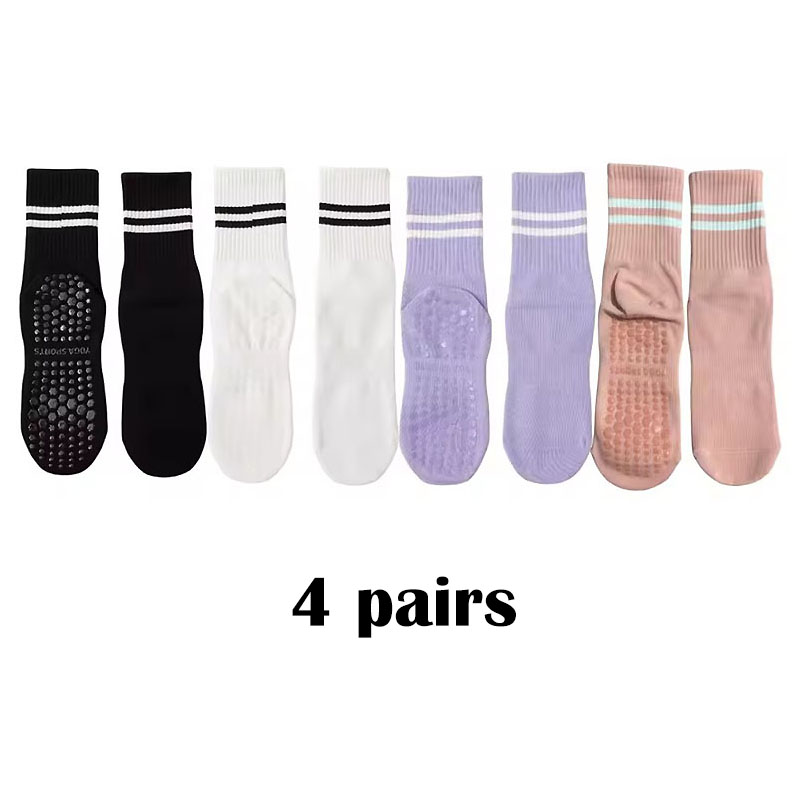 4 Pairs of Mid Tube Double Bar - Pilates Yoga Hose ulasan dan harga