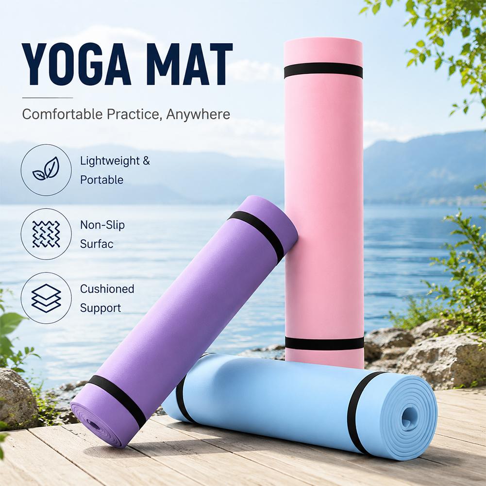 1/2Pcs Thick Yoga Mat Anti-ski - Pilates Yoga Mat Thickness ulasan dan harga