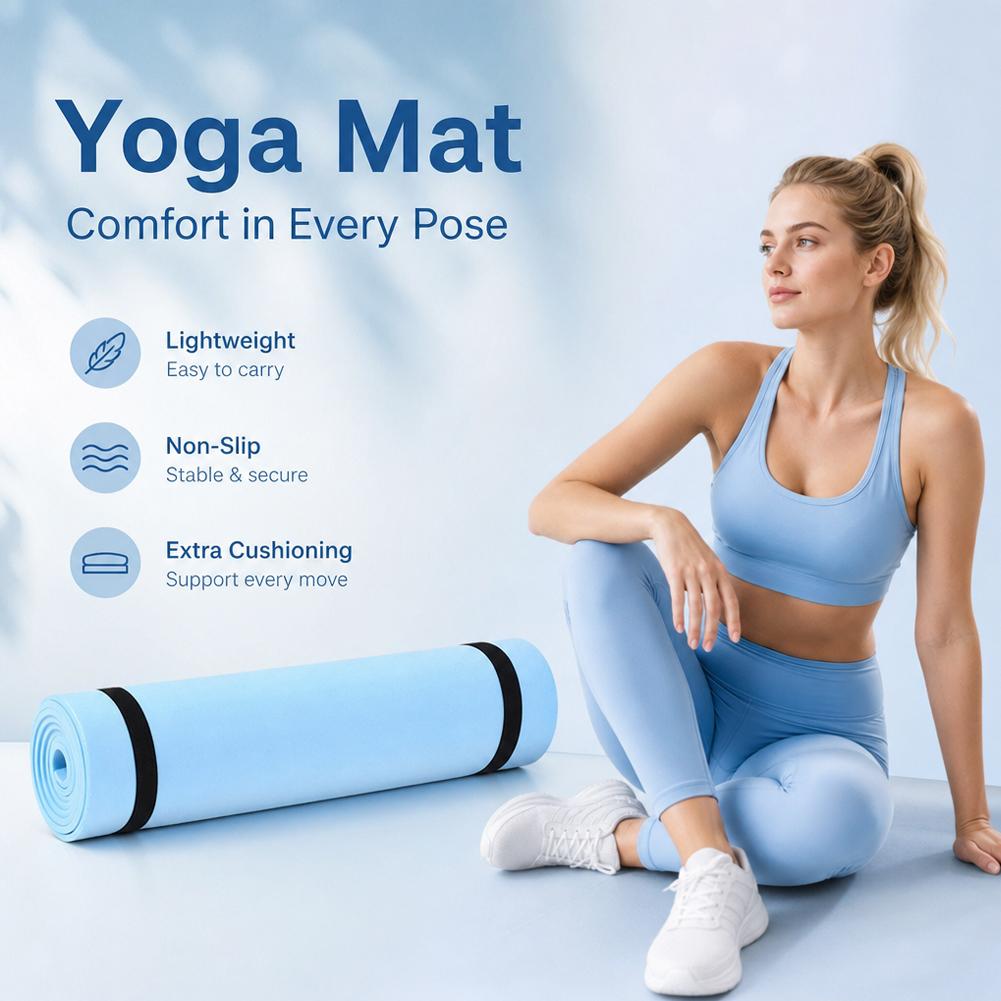 1/2Pcs Thick Yoga Mat Anti-ski - Pilates Yoga Mat Thickness ulasan dan harga