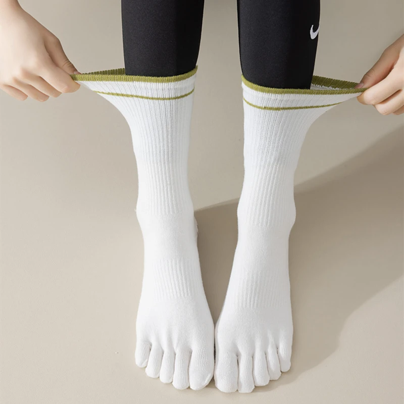 1 Pairs New Five Toe Silicone  - Pilates Yoga Hose ulasan dan harga