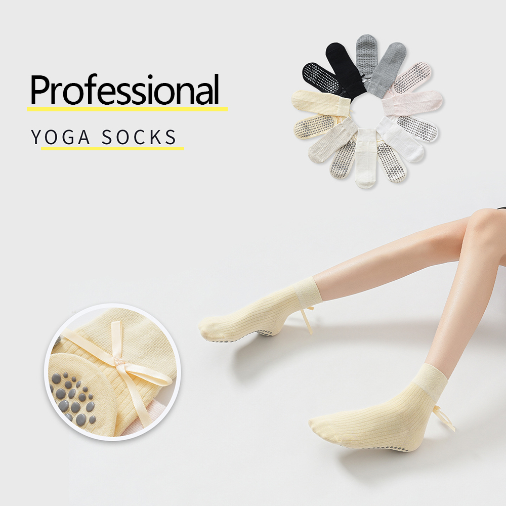 Cute Bowknot Yoga Socks Girls  - Pilates & Yoga Training Center ulasan dan harga