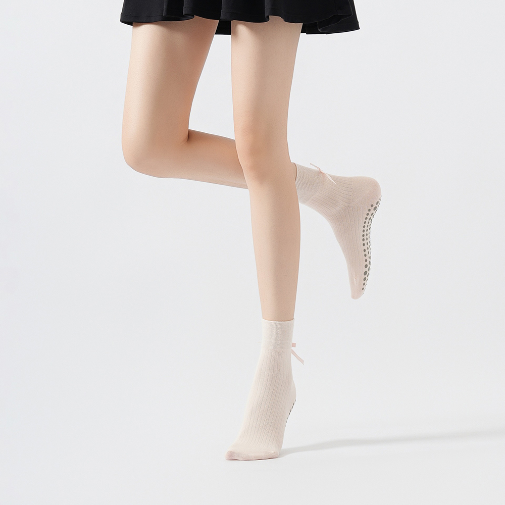 Cute Bowknot Yoga Socks Girls  - Pilates & Yoga Training Center ulasan dan harga